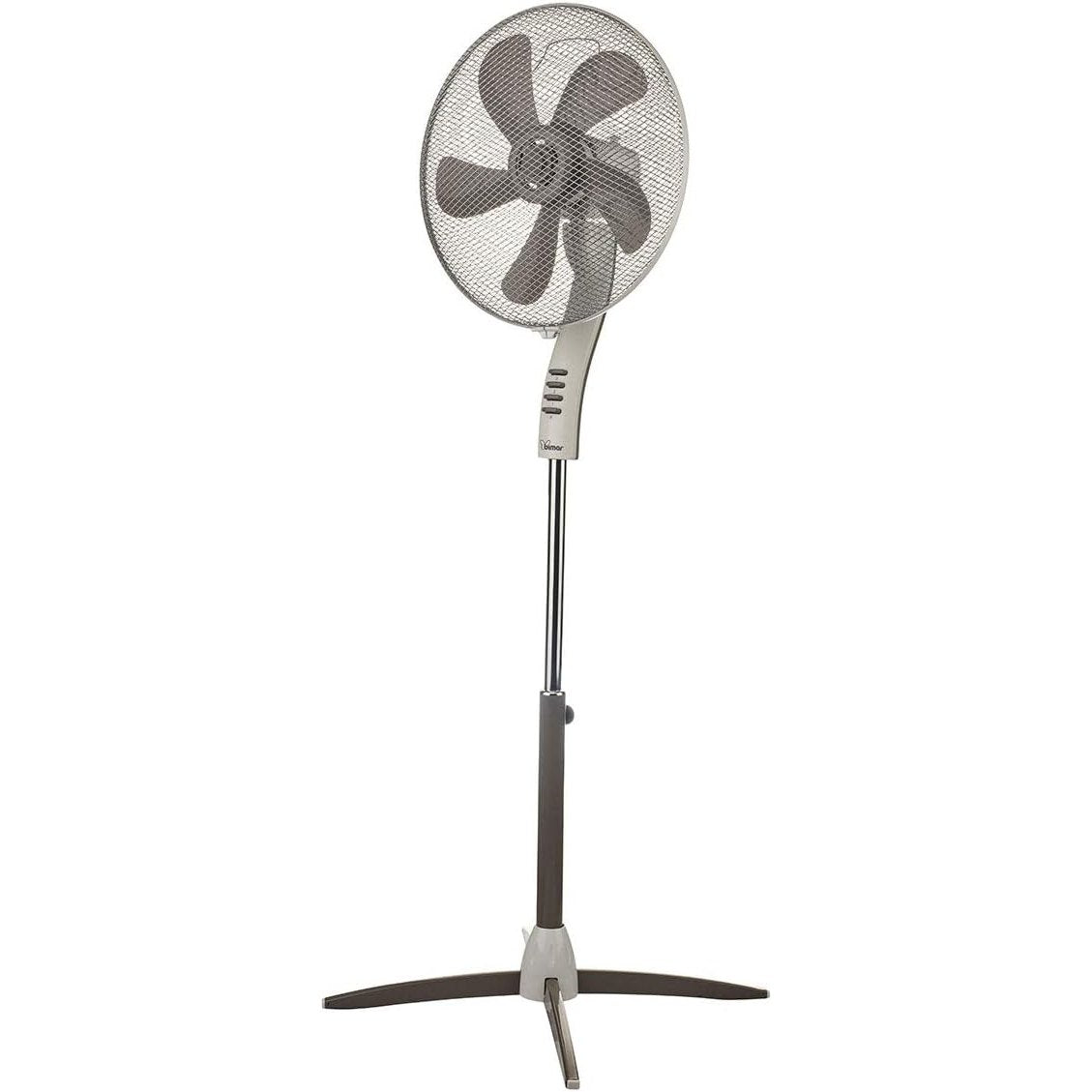 Bimar VP433 Ventilatore a Piantana con Altezza Regolabile (max 138cm), Ventilatore Piantana con Selettori Velocità, Elica Ø 39 cm con 5 Pale, Motore a Induzione da 55W, Oscillazione Dx-Sx 90°
